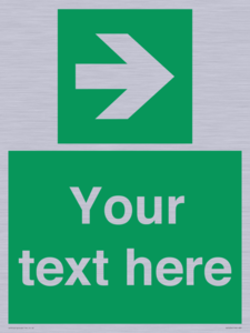 Custom Arrow Right Sign